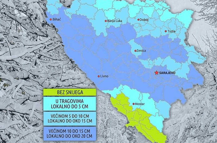 Spremite se za snijeg: Sutra nas očekuje velika promjena vremena