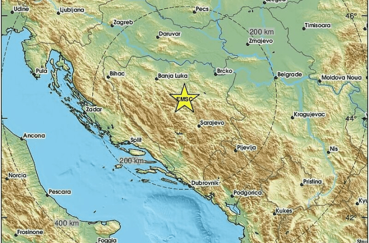 Zemjotres zatresao Busovaču i Lašvansku dolinu