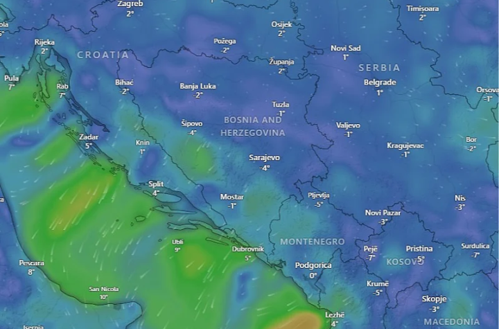 Zima se vraća na velika vrata: Od večeras drastično zahlađenje, minusi će potrajati do sredine mjeseca
