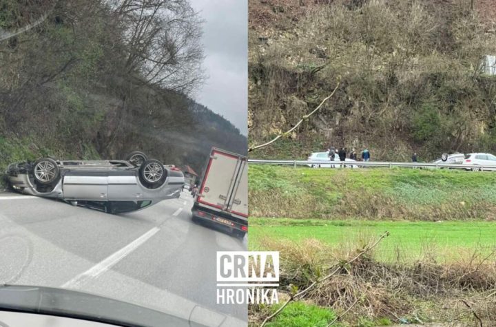 Teška saobraćajna nesreća na putu Kaonik – Busovača: Vozilo završilo na krovu, saobraćaj usporen