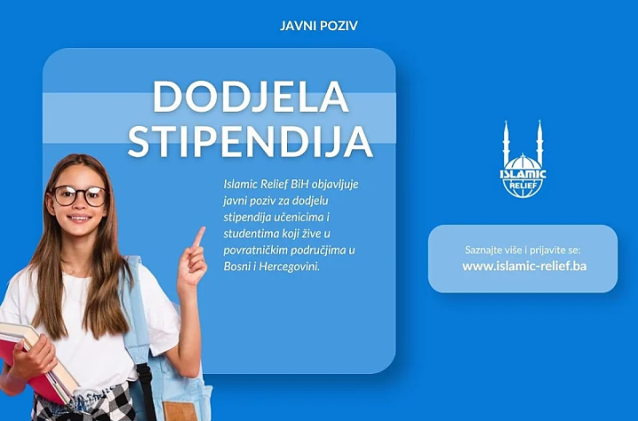 Islamic Relief BiH dodjeljuje stipendije učenicima i studentima u povratničkim područjima u BiH