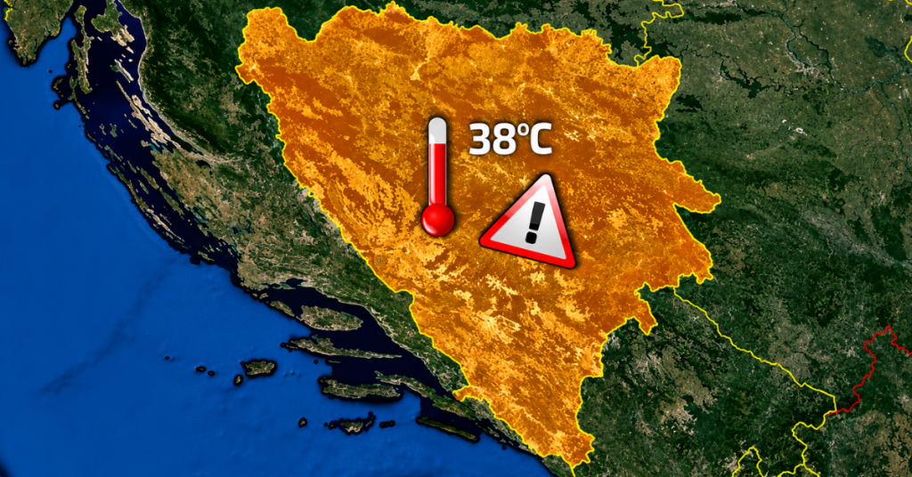 Pred BiH nekoliko dana paklenih vrućina: Temperature će ići do 40 stepeni