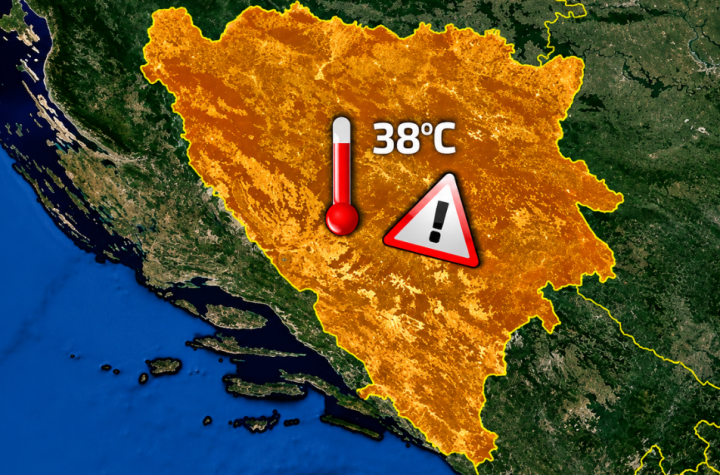 Pred BiH nekoliko dana paklenih vrućina: Temperature će ići do 40 stepeni