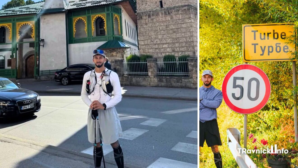 Na putu dugom 600 kilometara: Ermin Muslimović danas trčao od Travnika do Busovače