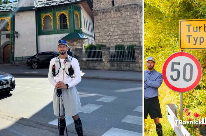 Na putu dugom 600 kilometara: Ermin Muslimović danas trčao od Travnika do Busovače