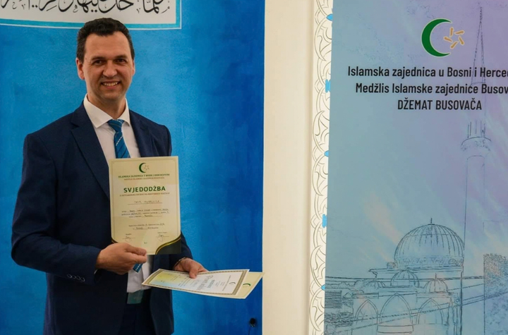 Dr. hfz. Adnan Srebrenica proglašen najboljim muallimom na području MIZ Busovača