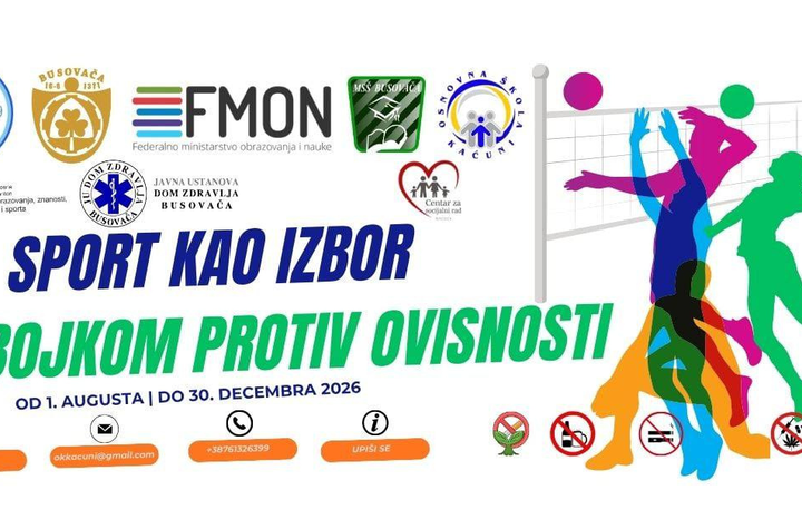 Počela realizacija projekta „Sport kao izbor – odbojkom protiv ovisnosti“